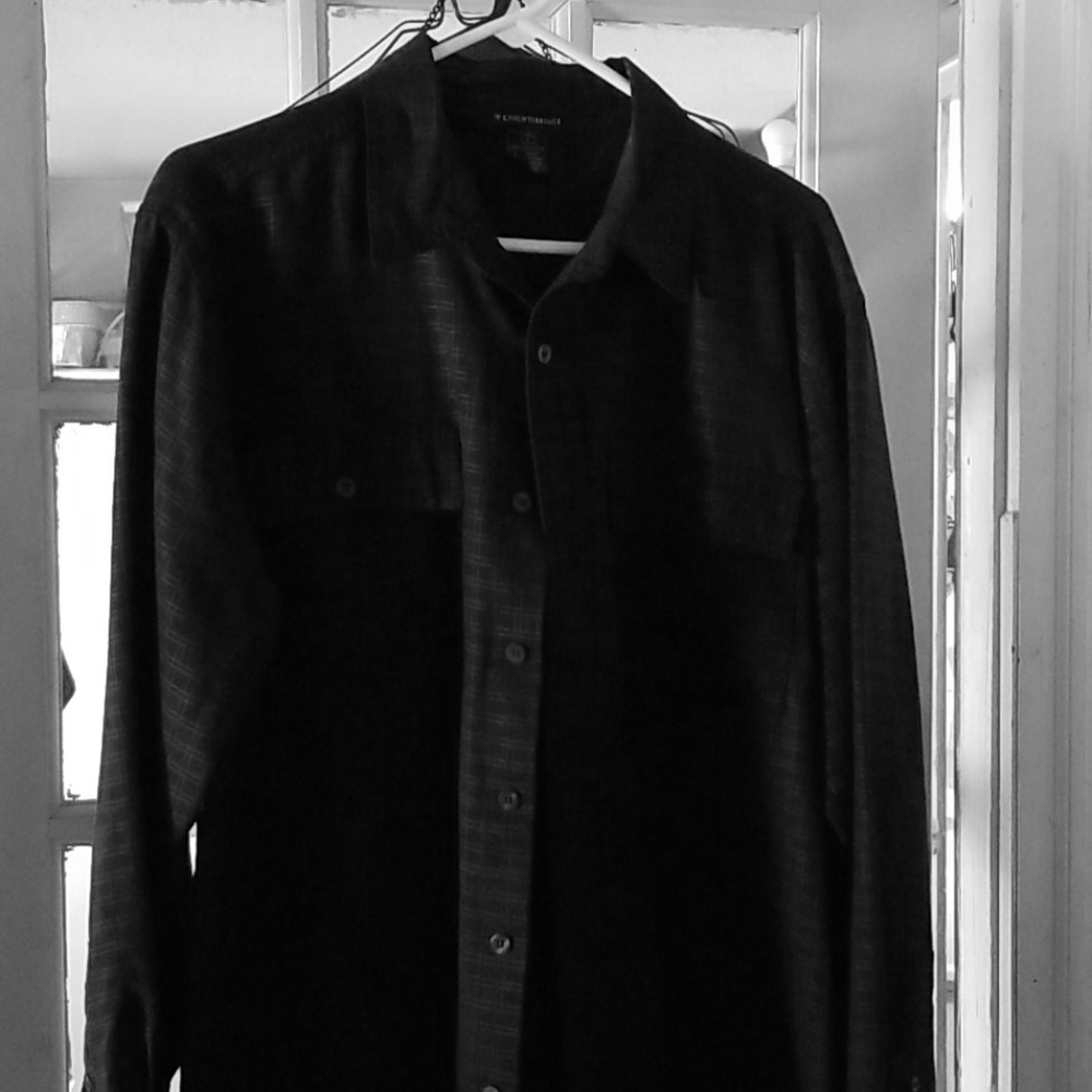 Men's long sleeve dress shirt, L